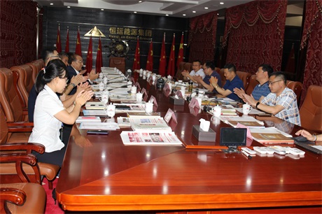 荆门市市委副秘书长杨希林领导一行莅临 天津恒运能源集团参观考察