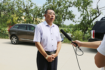 枣博会期间恒运能源集团董事局主席李长云 接受德州广播电视台采访
